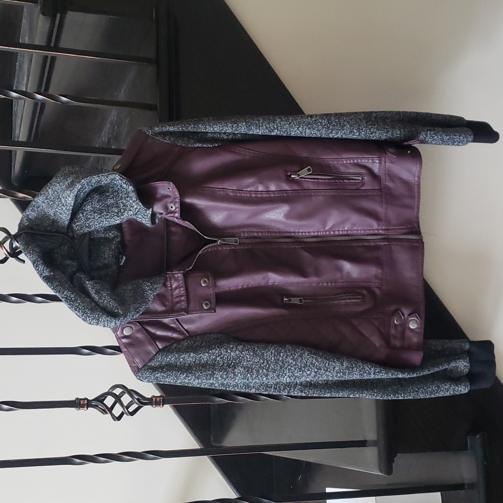 Faux leather jacket